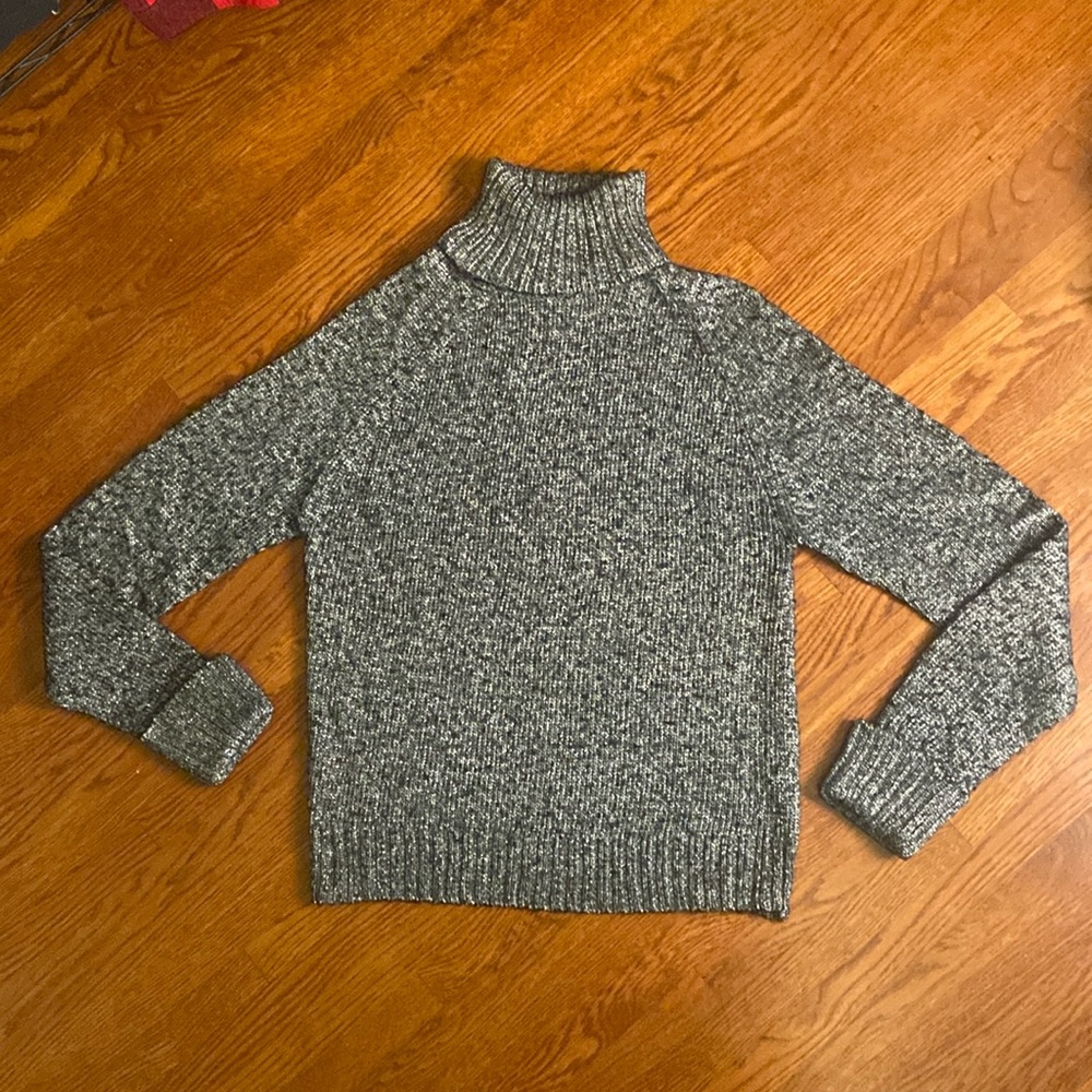 Anthropologie Gray Turtleneck Sweater